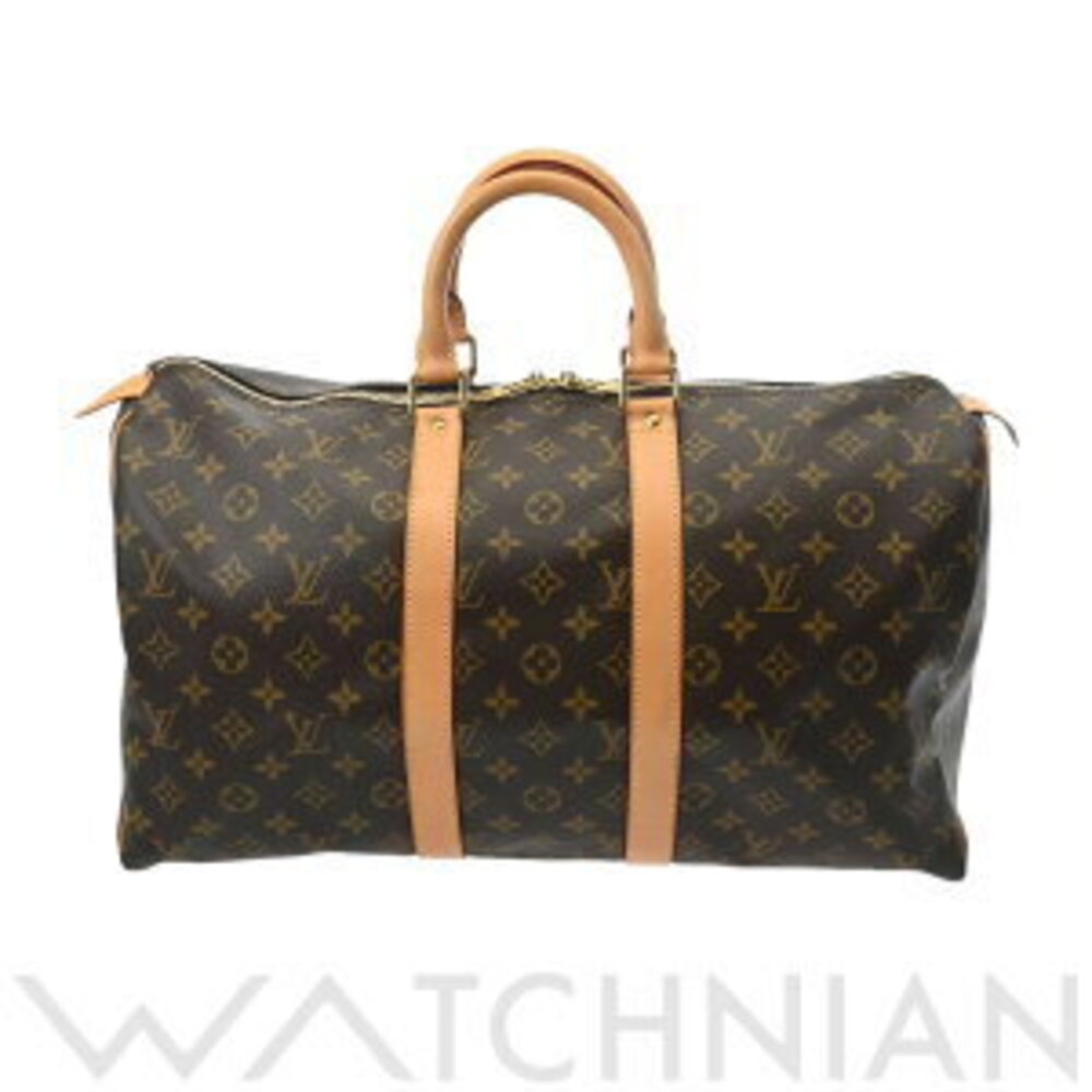 Louis Vuitton Monogram Keepall Brown Canvas Boston Bag